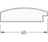 Зеркало EVOFORM в багетной раме - орех 65 mm (72x92 cm) 7076 5