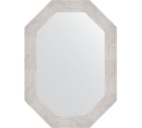 Зеркало EVOFORM в багетной раме - серебряный дождь 70 mm (52x72 cm) 7085