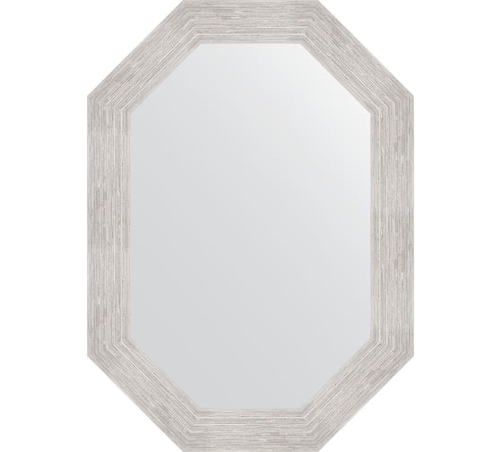 Зеркало EVOFORM в багетной раме - серебряный дождь 70 mm (52x72 cm) 7085