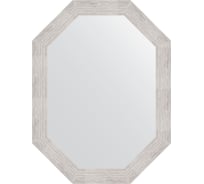 Зеркало EVOFORM в багетной раме - серебряный дождь 70 mm (62x82 cm) 7087