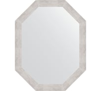 Зеркало EVOFORM в багетной раме - серебряный дождь 70 mm (72x92 cm) 7088