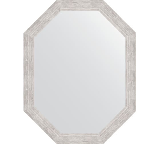 Зеркало EVOFORM в багетной раме - серебряный дождь 70 mm (72x92 cm) 7088 1