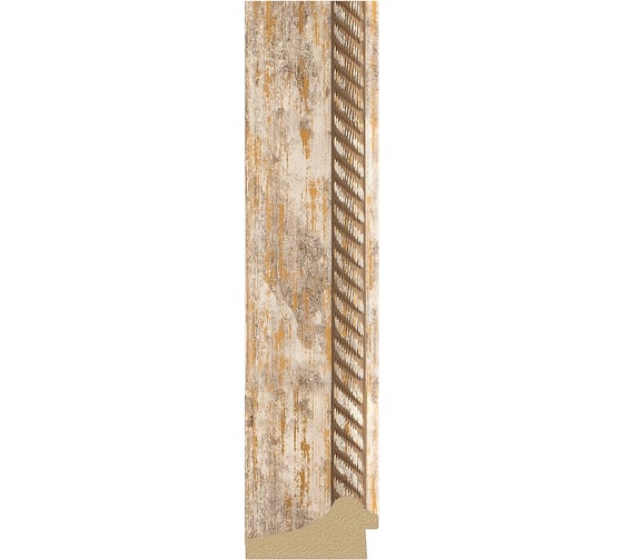 Зеркало EVOFORM в багетной раме - прованс с плетением 70 mm (73x93 cm) 7120