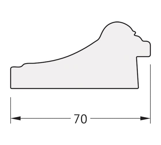 Зеркало EVOFORM в багетной раме - прованс с плетением 70 mm (73x93 cm) 7120