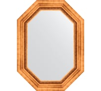 Зеркало EVOFORM в багетной раме - римское золото 88 mm (56x76 cm) 7161