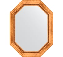 Зеркало EVOFORM в багетной раме - римское золото 88 mm (66x86 cm) 7163