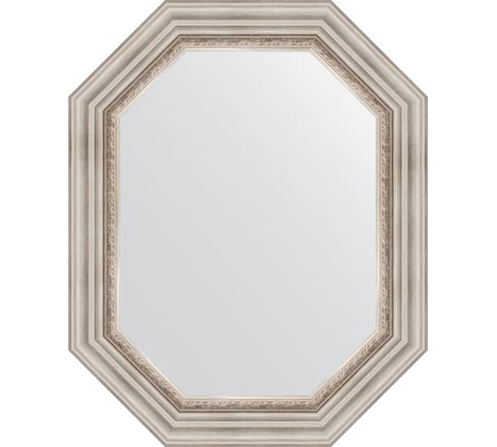 Зеркало EVOFORM в багетной раме - римское серебро 88 mm (61x76 cm) 7166 1