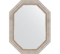 Зеркало EVOFORM в багетной раме - римское серебро 88 mm (66x86 cm) 7167