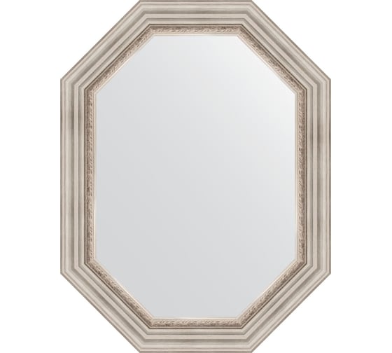 Зеркало EVOFORM в багетной раме - римское серебро 88 mm (66x86 cm) 7167 1