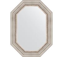 Зеркало EVOFORM в багетной раме - римское серебро 88 mm (56x76 cm) 7165