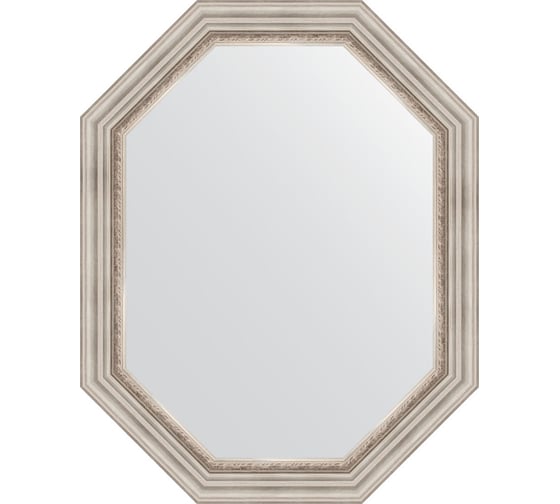 Зеркало EVOFORM в багетной раме - римское серебро 88 mm (76x96 cm) 7168