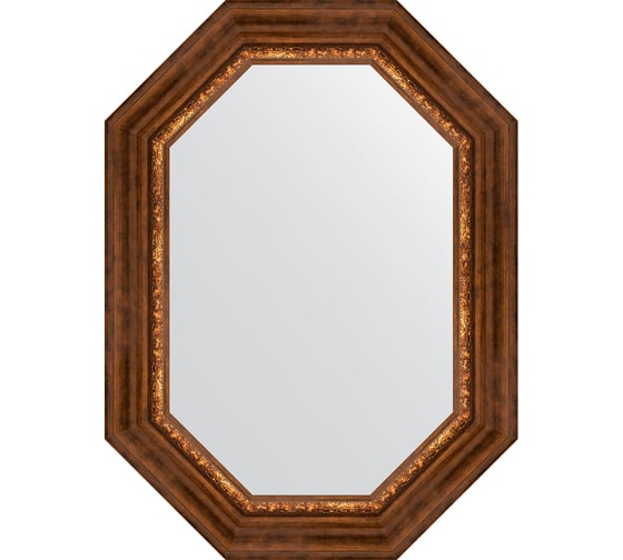 Зеркало EVOFORM в багетной раме - римская бронза 88 mm (56x76 cm) 7169 1