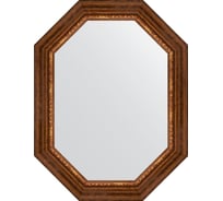 Зеркало EVOFORM в багетной раме - римская бронза 88 mm (66x86 cm) 7171