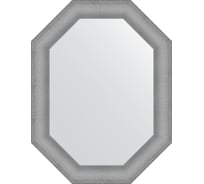 Зеркало EVOFORM в багетной раме - серебряная кольчуга 88 mm (66x86 cm) 7291