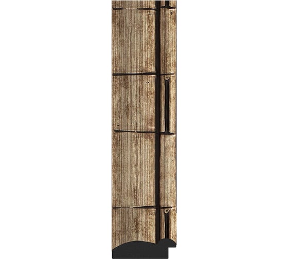 Зеркало EVOFORM в багетной раме - серебряный бамбук 73 mm (58x58 cm) 7322