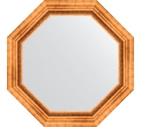 Зеркало EVOFORM в багетной раме - римское золото 88 mm (71x71 cm) 7341