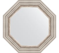 Зеркало EVOFORM в багетной раме - римское серебро 88 mm (61x61 cm) 7342