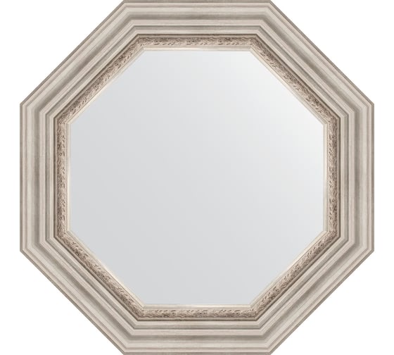 Зеркало EVOFORM в багетной раме - римское серебро 88 mm (61x61 cm) 7342 1
