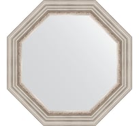 Зеркало EVOFORM в багетной раме - римское серебро 88 mm (71x71 cm) 7343