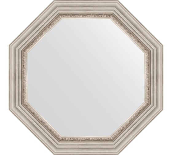 Зеркало EVOFORM в багетной раме - римское серебро 88 mm (71x71 cm) 7343 1