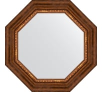 Зеркало EVOFORM в багетной раме - римская бронза 88 mm (61x61 cm) 7344