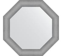 Зеркало EVOFORM в багетной раме - серебряная кольчуга 88 mm (71x71 cm) 7405