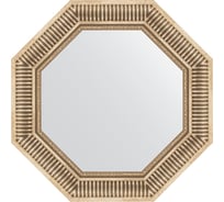 Зеркало EVOFORM в багетной раме - серебряный акведук 93 mm (62x62 cm) 7360