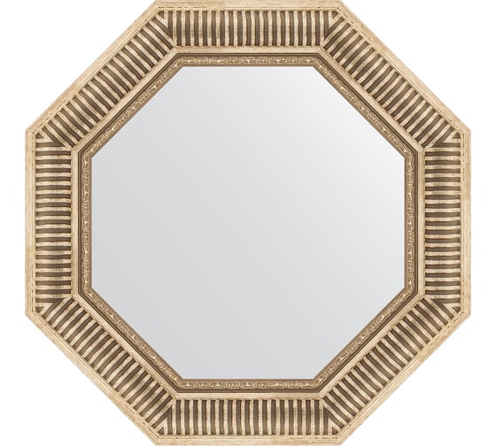 Зеркало EVOFORM в багетной раме - серебряный акведук 93 mm (62x62 cm) 7360