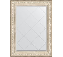 Зеркало EVOFORM с гравировкой в багетной раме - виньетка серебро 109 мм (80x108 см) BY 4211