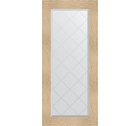 Зеркало EVOFORM с гравировкой в багетной раме - золотые дюны 90 мм (56x126 см) BY 4064