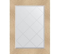 Зеркало EVOFORM с гравировкой в багетной раме - золотые дюны 90 мм (66x89 см) BY 4107