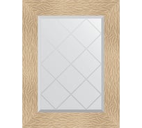 Зеркало EVOFORM с гравировкой в багетной раме - золотые дюны 90 мм (56x74 см) BY 4021