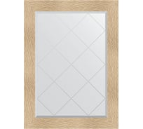 Зеркало EVOFORM с гравировкой в багетной раме - золотые дюны 90 мм (76x104 см) BY 4193