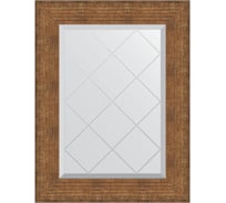 Зеркало EVOFORM с гравировкой в багетной раме - медная кольчуга 88 мм (57x74 см) BY 4553