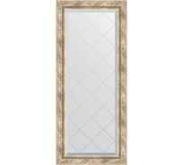 Зеркало EVOFORM с гравировкой в багетной раме - прованс с плетением 70 мм (53x123 см) BY 4048