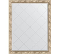 Зеркало EVOFORM с гравировкой в багетной раме - прованс с плетением 70 мм (93x118 см) BY 4349