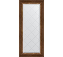 Зеркало EVOFORM с гравировкой в багетной раме - римская бронза 88 мм (56x126 см) BY 4062