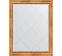 Зеркало EVOFORM с гравировкой в багетной раме - римское золото 88 мм (96x121 см) BY 4361