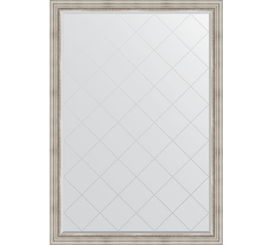 Зеркало EVOFORM с гравировкой в багетной раме - римское серебро 88 мм (131x186 см) BY 4491 1