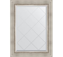 Зеркало EVOFORM с гравировкой в багетной раме - римское серебро 88 мм (66x89 см) BY 4104