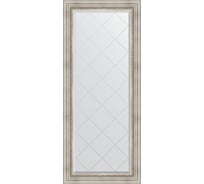 Зеркало EVOFORM с гравировкой в багетной раме - римское серебро 88 мм (66x156 см) BY 4147