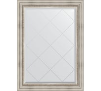 Зеркало EVOFORM с гравировкой в багетной раме - римское серебро 88 мм (76x104 см) BY 4190