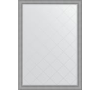 Зеркало EVOFORM с гравировкой в багетной раме - серебряная кольчуга 88 мм (132x187 см) BY 4552