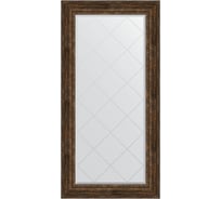 Зеркало EVOFORM с гравировкой в багетной раме - состаренное дерево с орнаментом 120 мм (82x164 см) BY 4301