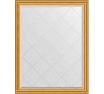 Зеркало EVOFORM с гравировкой в багетной раме - состаренное золото 67 мм (92x117 см) BY 4345