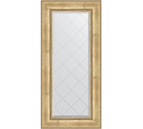 Зеркало EVOFORM с гравировкой в багетной раме - состаренное серебро с орнаментом 120 мм (62x132 см) BY 4084