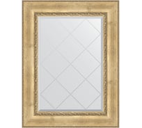 Зеркало EVOFORM с гравировкой в багетной раме - состаренное серебро с орнаментом 120 мм (72x95 см) BY 4127