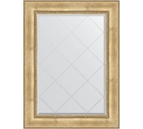 Зеркало EVOFORM с гравировкой в багетной раме - состаренное серебро с орнаментом 120 мм (82x110 см) BY 4213