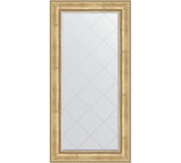 Зеркало EVOFORM с гравировкой в багетной раме - состаренное серебро с орнаментом 120 мм (82x164 см) BY 4299