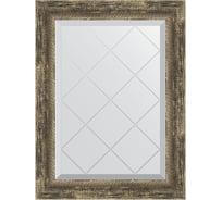 Зеркало EVOFORM с гравировкой в багетной раме - старое дерево с плетением 70 мм (53x71 см) BY 4006